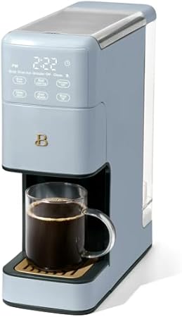 Beautiful Perfect Grind™ Programmable Single Serve Coffee Maker- Cornflower Blue by Drew Barrymore 2 Beautiful Perfect Grind™ Programmable Single Serve Coffee Maker- Cornflower Blue by Drew Barrymore - Image 2