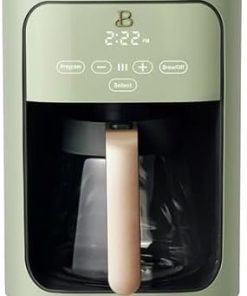 Beautiful~14-Cup Programmable Drip Coffee Maker with Touch-Activated Display- (Sage Green) by Drew Barrymore