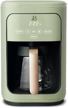 Beautiful~14-Cup Programmable Drip Coffee Maker with Touch-Activated Display- (Sage Green) by Drew Barrymore Beautiful~14-Cup Programmable Drip Coffee Maker with Touch-Activated Display- (Sage Green) by Drew Barrymore