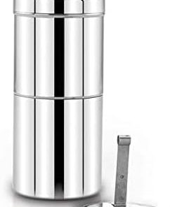South Indian Filter Coffee Maker – 200 ML Capacity- Stainless Steel Madras Kaapi Kappi Drip Decoction Coffee Brewer 2