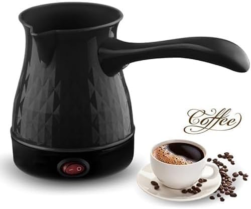 Turkish Coffee Maker- 600ml Portable Electric Turkey Coffee Pot Stainless Steel Arabic Greek Turkish Coffee Maker 2 Turkish Coffee Maker- 600ml Portable Electric Turkey Coffee Pot Stainless Steel Arabic Greek Turkish Coffee Maker - Image 2
