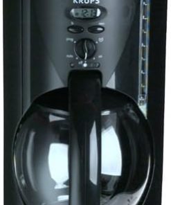 Krups 467-42 10-Cup Crystal Arome Time Coffee Maker- Black 2