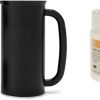 ESPRO – P7 French Press – Double Walled Stainless Steel Insulated Coffee and Tea Maker with Micro-Filter – Keep Drinks Hotter for Longer (Matte Black- 32 Oz) Cleaning Powder