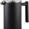 French Press Coffee Maker Carafe Coffee Presser Heat Resistant Glass with 3 Level Filtration System Stainless Steel Brews Coffee and Tea Press 12 Oz 3