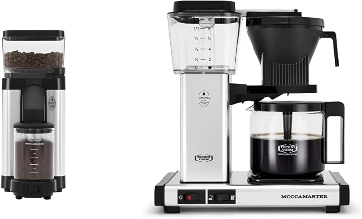 Technivorm Moccamaster 49520 KM5 Burr Coffee Grinder- Polished Silver & 53941 KBGV Select 10-Cup Coffee Maker 2 Technivorm Moccamaster 49520 KM5 Burr Coffee Grinder- Polished Silver & 53941 KBGV Select 10-Cup Coffee Maker - Image 2