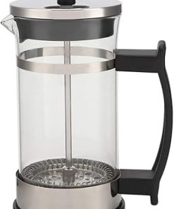 French Press Coffee Maker- Stainless Steel Coffee Press Heat Resistant Borosilicate Glass Coffee Press for Kitchen Travel Camping 2