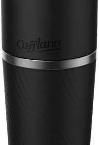 Cafflano Klassic : All-in-1- Drip Kettle+Grinder+Permanent Stainless Filter Dripper+Double-wall Tumbler