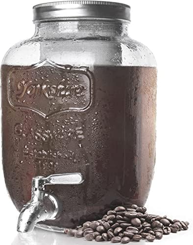 1 gallon coffee mug 1 Gallon Glass Beverage Dispenser main image 1