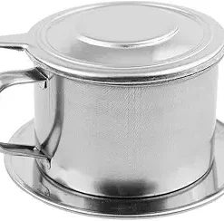 Coffee Maker Pot-Stainless Steel Vietnamese Coffee Drip Filter Maker Portable For Home Kitchen Office Use Best Choice For Baristas Coffee
