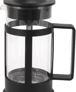 French Press Coffee and Tea Maker- 350ml French Press Coffee Maker Glass Stainless Steel Coffee Press Glass French Press Teapot
