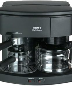 Factory-Reconditioned Krups R985-42 Il Caffe Duomo Combination 8-Cup Coffeemaker and Espresso Machine- Black