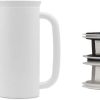 ESPRO – P7 French Press – Double Walled Stainless Steel Insulated Coffee and Tea Maker with Micro-Filter – Keep Drinks Hotter for Longer- Perfect for Home (Matte White