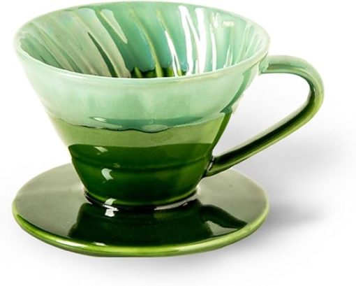 Ceramic Pour Over Coffee Dripper 01 Ceramic Coffee Maker with 1 Hole-Hand Drip Cone Coffee Filter