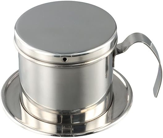 Stainless Steel Vietnamese Drip Coffee Filter Maker Pot Infuser for Office Home Traveling Coffee Maker Dripper Mechanism Stainless Steel Vietnamese Drip Coffee Filter Maker Pot Infuser for Office Home Traveling Coffee Maker Dripper Mechanism
