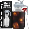asobu Insulated Pour Over Coffee Maker (32 oz.) Double-Wall Vacuum- Stainless-Steel Filter and Take on the Go Carafe (Smoke) 3
