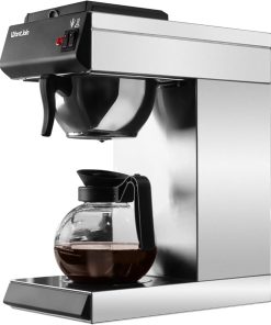 WantJoin Pourover Commercial Coffee Brewer- with Glass Carafe and 2 Kettle Warmers