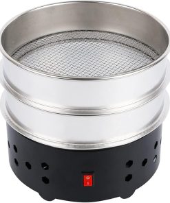 iCosoni Coffee Bean cooler Electric Coffee Roasting Cooling Machine High Capacity 550G Double layer Collect Coffee Chaff (350g Black) 2