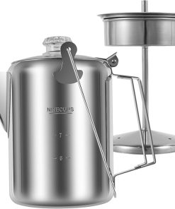 Percolator Coffee Pot- Stainless Steel Camping Coffee Pot 2
