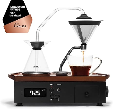 Coffee Alarm Clock Coffee Maker- 2 ounces- Black Walnut 2 Coffee Alarm Clock Coffee Maker- 2 ounces- Black Walnut - Image 2