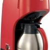 Drip Coffee Maker with Permanent Filter (BC-3804CB) – Stainless Steel and Black- 4 Cups 4