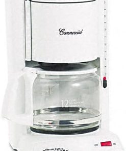 12-Cup Commercial Automatic Drip Coffee Maker- White (CCECC120) 12-Cup Commercial Automatic Drip Coffee Maker- White (CCECC120)