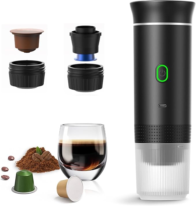 Portable Electric Espresso Machine- Mini Travel Coffee Maker for Camping & Car 2 Portable Electric Espresso Machine- Mini Travel Coffee Maker for Camping & Car - Image 2