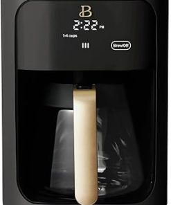 Beautiful 14-Cup Programmable Drip Coffee Maker with Touch-Activated Display- Steel Accents