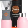 asobu Coldbrew Portable Cold Brew Coffee Maker With a Vacuum Insulated 1 Liter Stainless Steel 18/8 Carafe Bpa Free (Powdered Pink)