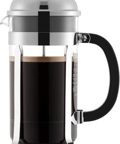 Bodum 34oz Chambord French Press Coffee Maker with BPA-Free Tritan Plastic Carafe- Brushed 2