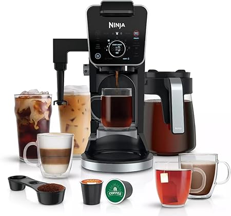 Ninja CFP301 DualBrew Pro Specialty 12-Cup Drip Maker with Glass Carafe- Single-Serve for Coffee Pods or Grounds Ninja CFP301 DualBrew Pro Specialty 12-Cup Drip Maker with Glass Carafe- Single-Serve for Coffee Pods or Grounds