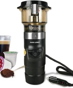 Portable Single Serve Car Coffee Maker Brewer for Kcups Pod