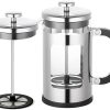 CUISINOX French Press Coffee Maker with Silicone Gasket Filtration System- 32 oz (8.3″ x 4.2″)