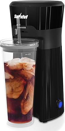 Sunvivi 20 Oz Iced Tea Maker for Ground Coffee- Cold Brew Coffee Maker with Reusable Coffee Filter and Insulated Pitcher 2 Sunvivi 20 Oz Iced Tea Maker for Ground Coffee- Cold Brew Coffee Maker with Reusable Coffee Filter and Insulated Pitcher - Image 2
