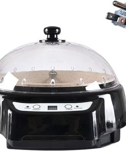 Household Electric Coffee Bean Roaster Coffee Bean Roasting Baking Machine with Detachable Mixing Rod- Coffee Beans Roaster for Cafe Shop Home Use(Black)