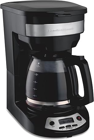 Hamilton Beach 12 Cup Programmable Drip Coffee Maker- Brew Options Hamilton Beach 12 Cup Programmable Drip Coffee Maker- Brew Options