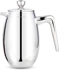 Easyworkz Nando French Press 12 oz Double Wall Insulated Thermal Coffee Maker-304 Stainless Steel Cafetiere Easyworkz Nando French Press 12 oz Double Wall Insulated Thermal Coffee Maker-304 Stainless Steel Cafetiere