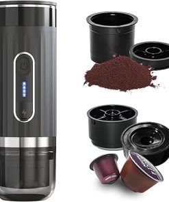 Portable Coffee Maker for Travel Camping Office- Small Rechargeable Electric Espresso Machine