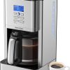 AIRMSEN 12-Cup Programmable Drip Coffee Maker- Stainless Steel Auto Brew with 3 Temperature Settings