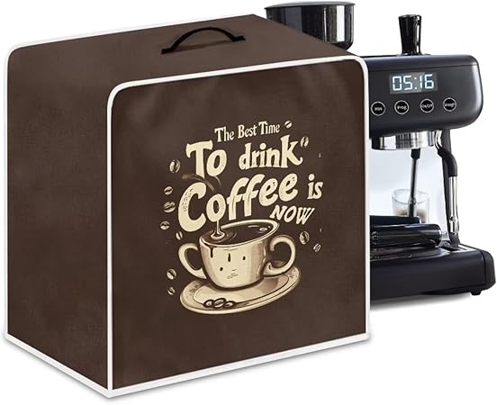 DISNIMO Coffee Cup Pattern Coffee Maker Cover Anti Fingerprint Polyester Dust Proof Home Kitchen Stain Resistant Blender Cover Blender Dust Cover Kitchen Tool 2 DISNIMO Coffee Cup Pattern Coffee Maker Cover Anti Fingerprint Polyester Dust Proof Home Kitchen Stain Resistant Blender Cover Blender Dust Cover Kitchen Tool - Image 2