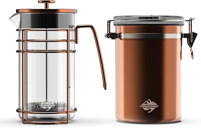 French Coffee Press Small Maker Manual Set Cafetera Tea Steel Filter Stainless Steel 34 Ounce/1 Liter 9917-C001 2 French Coffee Press Small Maker Manual Set Cafetera Tea Steel Filter Stainless Steel 34 Ounce/1 Liter 9917-C001 - Image 2