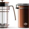 French Coffee Press Small Maker Manual Set Cafetera Tea Steel Filter Stainless Steel 34 Ounce/1 Liter 9917-C001