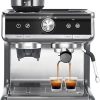 Espresso Coffee Machine Cappuccino Maker with 19 BAR Pump & Powerful Milk Tank for Home Barista Brewing-Multiple Functions for Espresso/Moka/Cappuccino 4