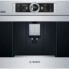 Bosch BCM8450UC 24 Inch Wide Built-In Automatic Coffee Machine with Home Connect- Stainless Steel