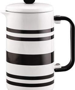 BonJour Hot Beverage Ceramic French Press Coffee Maker with Flavor Lock Filter and Bamboo Handle- 32 Ounce 2