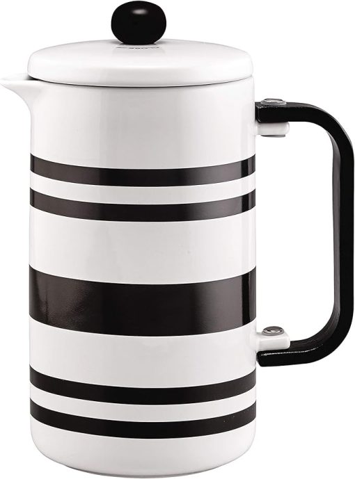 BonJour Hot Beverage Ceramic French Press Coffee Maker with Flavor Lock Filter and Bamboo Handle- 32 Ounce - Image 2