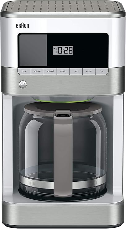 Braun KF6050WH BrewSense Drip Coffee Maker- White Braun KF6050WH BrewSense Drip Coffee Maker- White