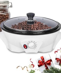 Electric Coffee Roaster Machine- 500g/17.6oz Coffee Bean Roaster for Home Use 0-240℃ Non-Stick Home Peanut Beans Roaster 800W 110V 2