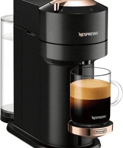 Nespresso Vertuo Next Coffee and Espresso Machine by De’Longhi- Black with Rose