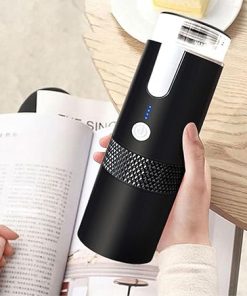 Portable Coffee Machine Compatible for K Cup Capsules and Ground Coffee- Rechargeable Handheld Manually Operated Mini Coffeemaker Machine for Car Travel Camping Hiking 2
