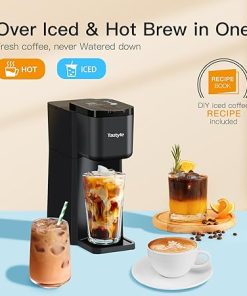 Mini Hot and Iced Coffee Maker Single Serve- for K Cup and Ground 2